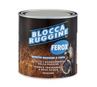 FEROX Bloccaruggine 750 ml, Smalto trasparente a base acqua per bloccare la rugg