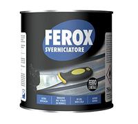 FEROX - Sverniciatore Specifico per Ferro e Metalli Rimuove Vernici Vecchie e Resistenti Formula in Gel Ad Alta Densità Penetra Zone Difficili 750ml