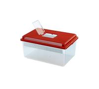 Ferplast Acquario in Plastica per Pesci GEO FLAT SMALL Vasca 4 L, Piccoli Animali Terrario Insetti Tartarughe