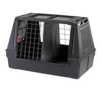 Ferplast ATLAS CAR 100 SCENIC Trasportino per Cani da Auto con Doppia Finestra, Tappeto Drenante, Portaoggetti, Maniglie, Doppia Apertura Scorrevole con Chiusura Sicura, Max 40 kg, 100 x 60 x h 66 cm