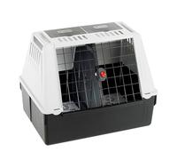 Ferplast - Atlas Car 80 - Trasportino per Cani - Doppio Vano Portaoggetti, Doppia Apertura Scorrevole, Tappeto Drenante - 82 x 51 x 61 cm - Max 20 kg