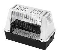 Ferplast ATLAS CAR MINI Trasportino per Cani da Auto con Tappeto Drenante, Maniglie, Griglia Ventilazione, Doppia Apertura Scorrevole con Chiusura Sicura, Max 10 kg, 72 x 41 x h 51 cm