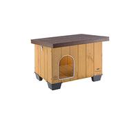 Ferplast BAITA Cuccia Cane da Esterno Legno FSC Premium Tetto Apribile S | La casa perfetta per il tuo cane! Protegge da pioggia, sole e freddo tutto l'anno. Facile pulizia. 56 x 47 x 42 cm