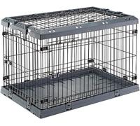 FERPLAST Box Pieghevole per Cani Superior Nero CM.90