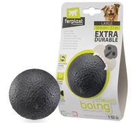 Ferplast Chewa Boing Palla per Cane Grande - Pallina in Materiale Durevole, Atossico, Resistente ai Morsi per Igiene Dentale, Rimbalza e Galleggia - Nero
