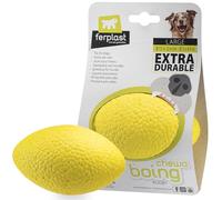 Ferplast CHEWA BOING RUGBY Giocattolo per Cani Super Rimbalzante e Galleggiante - Materiale innovativo resistente alla masticazione - Texture 3D per l'igiene dentale - Ultra Durevole - Design Italiano