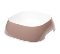 Ferplast Ciotole per Cani Glam Ciotola per Cibo e Acqua per Cani in plastica Antiscivolo, Facile da Pulire, 1,2 Litri, Grigio