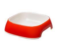Ferplast Ciotole per Cani Glam Ciotola per Cibo e Acqua per Cani in plastica Antiscivolo, Facile da Pulire, 0,75 litri, Rosso