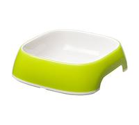 Ferplast Ciotole per Cani Glam Ciotola per Cibo e Acqua per Cani in Plastica Antiscivolo, Facile da Pulire, 0,75 Litri, Verde