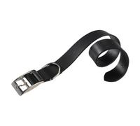 Ferplast Collare cane cani cuoio vera pelle regolabile FERPLAST NATURAL nero e naturale