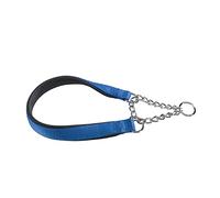 Ferplast Collare Cane Daytona, Collare per Cani Taglia Piccola, Collare in Nylon 45 cm, Imbottito, Semistrozzo. Collare Addestramento. Blu