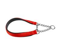 Ferplast Collare Cane Daytona, Collare per Cani Taglia Piccola, Collare in Nylon 45 cm, Imbottito, Semistrozzo. Collare Addestramento. Rosso