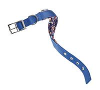 Ferplast Collare Cane Daytona Fantasy, Collare per Cani Taglia Grande, Collare in Nylon, Imbottito, Regolabile 45-53 cm con Fibbia in Metallo, Blu/Fantasia
