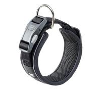 Ferplast Collare Cane GENIUS C25/45, Catarifrangente, Traspirante, Regolabile, Chiusura Magnetica a Sgancio Rapido, Collare per Cani Taglia Media, Morbida Imbottitura, Nero