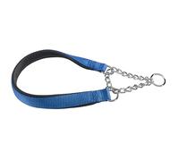 Ferplast Collare Cane Semistrozzo, in Nylon, Imbottito, Anti-trazione, per Addestramento Cani, Taglia XL (Circonferenza Collo 50-60 cm), Blu.