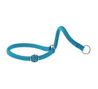 Ferplast Collare Semistrozzo SPORT, Collare per Cani, Collare da Addestramento con Anelli Regolabili, in Cordino di Nylon, Lunghezza 50 cm, spessore 13 mm, Azzurro-Blu