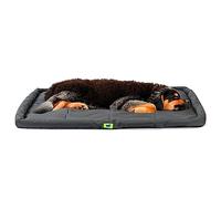 Ferplast Cuccia Cane Antigraffio e Impermeabile, Tessuto Tecnico Resistente, Cuscino Taglia Grande TENDER TECH, Materassino Lavabile a Mano a 30°, 122 x 76 x 5 cm, Nero