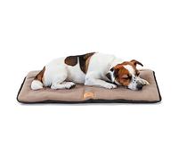 Ferplast Cuccia Cane Cuscino Cane Cane Taglia Media Double Face Tessuto Antigraffio ed Impermeabile, Caldo Micropile Materassino Cane Lavabile in Lavatrice a 30° 65 x 48 x 3,5 cm.Nero