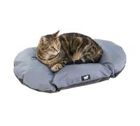 Ferplast Cuccia Cane e Gatto Antigraffio e Impermeabile, Tessuto Tecnico Resistente, Taglia Piccola RELAX TECH, Lavabile in Lavatrice a 30°, 55 x 36 x 3 cm, Grigio