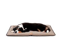 Ferplast Cuccia Cane e Gatto in Caldo Micropile, Double Face Antigraffio e Impermeabile, JOLLY Taglia Grande, Materassino Lavabile in Lavatrice a 30°, 108 x 79 x 3,5 cm, Nero