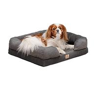 Ferplast Cuccia Cane e Gatto in Memory Foam, Cuscino Ergonomico e Ortopedico MEMOR-ONE, Sfoderabile e Lavabile in Lavatrice a 30°, 64 x 52 x h 16,5 cm, Grigio