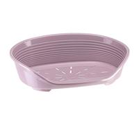 Ferplast Cuccia Cani e Gatti in plastica, Lettino per Cane con Gommini Antiscivolo, Cesta Cane e Gatto 82 X 595 X H 25 cm, Glicine