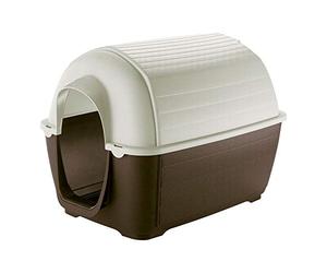 Ferplast Cuccia da Esterno per Cani Kenny 05 Casetta per Cani in Resina Termoplastica Resistente Urti e Raggi UV, Sistema di Drenaggio, Griglia per L'Aerazione, Smontabile, 70 X 100,6 X 70,5 cm