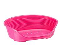 Ferplast Cuccia in Plastica per Cani e Gatti, SIESTA DELUXE 4, 61.5 X 45 X H 21.5 cm, Rosa