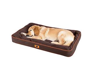 Ferplast Cuccia Ortopedica per Cani Extra Large Materassino per Cani Impermeabile e Antigraffio Cuccia Morbida Polo, 110 x 70 x h 8 CM, MARRONE