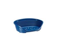 Ferplast Cuccia per Cani Cuccia per Cani grandi 100% plastica riciclata Lettino per Cani lavabile traspirante e antiscivolo Siesta Deluxe, 93,5 x 68 x 28,5 cm., Tortora
