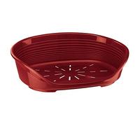 FERPLAST - Cuccia per cani e gatti - Cuccia per cani extra small - 100% plastica riciclata - Cuccia per cani lavabile - traspirante e antiscivolo - Siesta Deluxe, 43 x 28 x h 17,5 CM, BORDEAUX