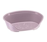 Ferplast Cuccia per Cani e Gatti Cuccia per Cani extra small 100% plastica riciclata Lettino per Cani lavabile traspirante e antiscivolo Siesta Deluxe, 49 x 36 x 17,5 cm., Glicine