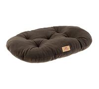 Ferplast Cuscino Cane e Gatto RELAX MICROFLEECE, Cuccia in Caldo e Soffice Micropile per Taglia Piccola, Lettino per Cani Lavabile, 55 x 36 x 12 cm. Marrone
