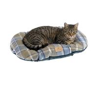 Ferplast Cuscino imbottito per cani e gatti SCOTT 55/4, Double-face, Scozzese, Soffice velluto, Lavabile, Blu