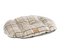 Ferplast Cuscino imbottito per cani e gatti SCOTT 65/6, Double-face, Scozzese, Soffice velluto, Lavabile, Marrone