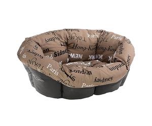 Ferplast Cuscino Imbottito per Cuccia Cane e Gatto SOFA' 2, in Cotone, Ricambio per Cesta (non inclusa) Cani Gatti, 52 x 39 x h 21 cm, Marrone