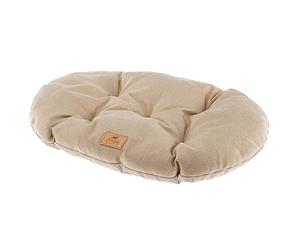 Ferplast Cuscino per Cani e Gatti Stuart 89/10, Double-Face, Tweed e soffice Velluto, Lavabile, Beige