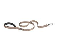 Ferplast Daytona G Guinzaglio per Cani Extraresistente - Morbida Impugnatura Imbottita - Pratico Porta Sacchetti Igienici - Antiabrasione - Design Italiano - 120 x 2 cm, Marrone