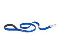 Ferplast Daytona G Guinzaglio per Cani Extraresistente - Morbida Impugnatura Imbottita - Pratico Porta Sacchetti Igienici - Antiabrasione - Design Italiano - 120 x 1,5 cm, Blu