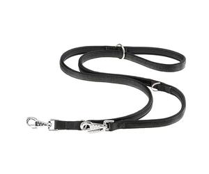 Ferplast Daytona GA Guinzaglio per Cani da Addestramento Extraresistente - 3 Lunghezze Regolabile - Morbida Impugnatura Imbottita - Antiabrasione - Design Italiano - 200 x 2 cm, Nero