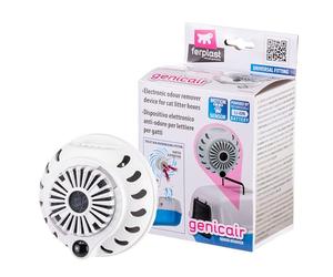 Ferplast Deodorante Lettiera Chiusa Gatto con Sensore di Movimento, Ultra Silenzioso, Programmazione Smart, Fissaggio Magnetico, Ricaricabile con USB, Filtro Elimina Odori Incluso