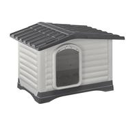 Ferplast DOGVILLA 70 SE Casetta per Cani con Fondo Sollevato Anti Umidità, Sistema Fuoriuscita Liquidi, Tetto Rimovibile Facile Pulizia, Griglia Aerazione, 73 x 59 x h 53 cm