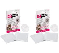 Ferplast Filtro di Ricambio per Antiodore Elettronico Lettiera Gatti GENICAIR, Ricambio con 2 Filtri, Fragranza Feline Breeze al Bergamotto - Cattura ed Elimina i Cattivi Odori (Confezione da 2)