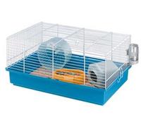 Ferplast Gabbia per criceti Criceti 9 57009070 Azzurro e Bianco, 46 x 29,5 x 23 cm, con accessori
