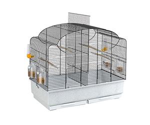 Ferplast Gabbia per Canarini Gabbia Uccelli Esotici CANTO, Gabbietta da Cova Riproduzione con Divisorio e Accessori, 71 x 38 x h 60,5 cm.