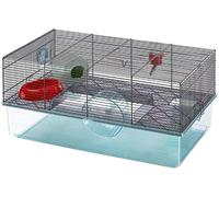 Ferplast Gabbia per Criceti FAVOLA, Piccoli Roditori, Robusta plastica e Metallo, Accessori inclusi, 60 x 36,5 x h 30 cm