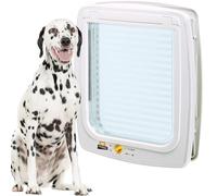 Ferplast Gattaiola, Porta per Cani, Entrata e uscita controllabile 4 vie, Protezione da Correnti d'Aria, Porticina per Cani, Taglia L, Bianco