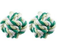 Ferplast Gioco agility pallina cani cane giocattolo corda cotone intrecciata (Confezione da 2)