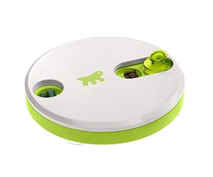 Ferplast Gioco Cane Interattivo DUO, Giocattolo Intelligente Dispenser di Premi, ideale per crocchette, in plastica con antiscivolo, per Cani Piccoli e Gatti, Ø 24,5 x 5,8 cm