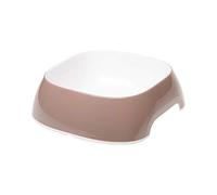 Ferplast Glam Ciotola per Gatti Ciotola per Cibo e Acqua per Gatti in plastica Antiscivolo, Facile da Pulire, 0,4 litri, Grigio